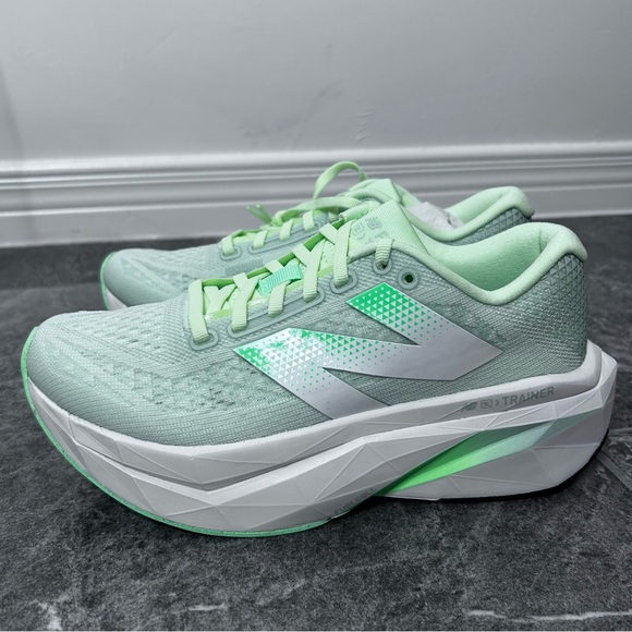 New Balance Shoes - NIB New Balance Mint Green FuelCell SuperComp Trainer V3 Running Shoes Size 7.5B